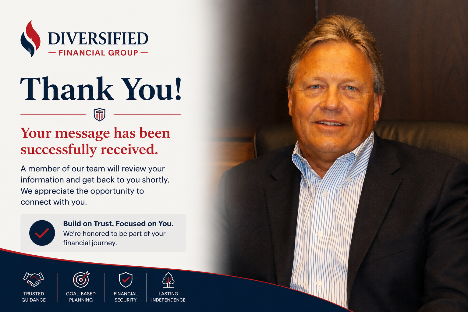 Thank you for contacting Diversified Financial Group